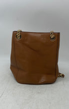 Load image into Gallery viewer, Michael Kors Womens Brown Leather Inner Pocket Chain Strap Shoulder Handbag