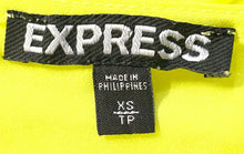 Load image into Gallery viewer, Express Womens Lime Green Sleeveless V-Neck Wide Strap Pullover Tank Top Size XS