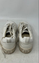 Load image into Gallery viewer, Michael Kors Womens Emmett White Monogram Embossed Lace-Up Sneaker Shoes Size 7M