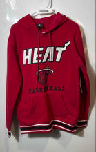 Load image into Gallery viewer, NBA Mens Red Miami Heat Basketball Drawstring Pullover Hoodie Size S With Tag