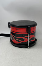 Load image into Gallery viewer, First Act Discovery Black And Red Flame Graphic Kids Tom Drum With Hanging Strap