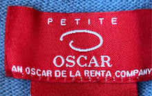 Load image into Gallery viewer, Oscar De La Renta Womens Blue Pullover Sweater Size Small With Tag