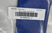 Load image into Gallery viewer, Authentic Marc Jacobs Womens Gotham Blue Leather Compact Wallet Zipper Damaged