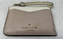 Load image into Gallery viewer, Kate Spade New York Womens Beige Leather Credit Card Holder Wallet