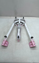 Load image into Gallery viewer, Sean Lee White Pink Adjustable Folding Legs And Ligament Stretching Machine