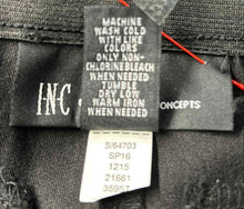Load image into Gallery viewer, INC International Concepts Womens Black Flat Front Straight Leg Dress Pants Sz 2