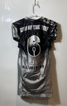 Load image into Gallery viewer, UWA Unisex Black Determination Personalized American #6 Football Jersey Size Y-M
