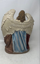 Load image into Gallery viewer, Ceramic Holy Family With Angel Religious Figure Statue w/ String Light No Tested