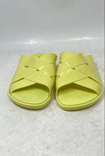 Load image into Gallery viewer, Melissa Womens Light Green Open Toe Slip-On Flat Slide Sandals Size 5