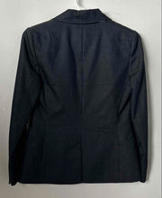 Load image into Gallery viewer, Banana Republic Womens Blue Long Sleeve Notch Lapel One-Button Blazer Size 00P