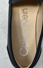 Load image into Gallery viewer, Calvin Klein Womens Lydia Black Leather Round Toe Slip-On Loafer Shoes Size 7