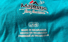 Load image into Gallery viewer, Majestic Womens Aqua Miami Dolphins Football Pullover T-Shirt Size L