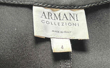 Load image into Gallery viewer, Armani Collezioni Womens Black Sleeveless Collarless Side Zipper Tank Top Size 4