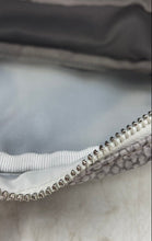 Load image into Gallery viewer, Calvin Klein Womens Gray White Snakeskin Leather Adjustable Strap Fanny Bag