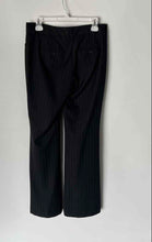 Load image into Gallery viewer, Express Womens Black Striped Flat Front Wide-Leg Dress Pants Size 2R
