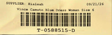 Load image into Gallery viewer, Vince Camuto Womens Blue Halter Neck Crepe Open Back Sleeveless Shift Dress Sz 6
