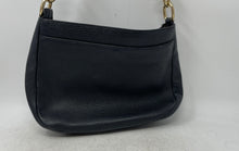 Load image into Gallery viewer, Michael Kors Womens Black Pebble Leather Crossbody Strap Hobo Bag