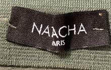 Load image into Gallery viewer, Naacha Paris Womens Green Elastic Waist Asymmetric Pull On Maxi Skirt No Size