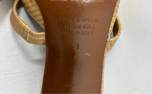Load image into Gallery viewer, Max De Carlo Womens Brown Leather Slip-On Crossover Straps Mule Heels Size 9 B