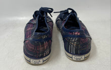 Load image into Gallery viewer, Coach Womens Dee Q1653 Purple Blue Plaid Signature Sneakers Shoes Size 9B
