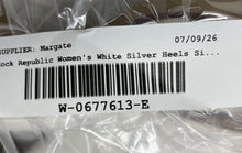 Load image into Gallery viewer, Rock Republic Womens Deliah White Silver Slip-On Stiletto Pump Heels Size 8.5M