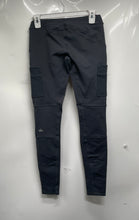 Load image into Gallery viewer, Alo Womens Gray Cargo Pocket Elastic Waist Pull-On Ankle Leggings Size S