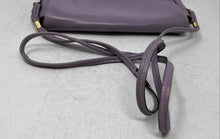 Load image into Gallery viewer, Nordstrom Womens Lilac Leather Adjustable Strap Flap Envelope Crossbody Handbag