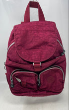 Load image into Gallery viewer, Kipling Womens Lovebug Pink Adjustable Shoulder Straps Zipper Flap Backpack