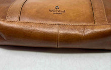 Load image into Gallery viewer, Wild West Los Angeles Womens Brown Leather Double Handles Outer Pockets Tote Bag