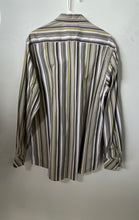 Load image into Gallery viewer, Alfani Mens Multicolor Striped Long Sleeve Collared Button-Up Shirt Size L