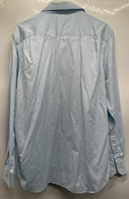 Load image into Gallery viewer, Banana Republic Mens Blue Striped Cotton Non-Iron Classic Fit Dress Shirt Size M
