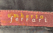 Load image into Gallery viewer, Umberto Ferrari Mens Black Striped Notch Lapel Three-Button Blazer Size 44L-38W