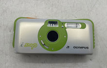 Load image into Gallery viewer, Olympus I Snap White & Green Point And Shoot Compact Film Camera