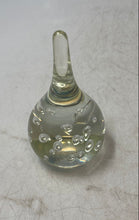 Load image into Gallery viewer, Decorative Clear Bubbly Art Glass Water Drop Teardrop Shaped Paperweight
