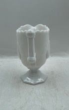 Load image into Gallery viewer, Vintage White Baltimore Pear Engraved Ceramic Tableware Footed Creamer w/ Handle