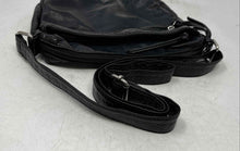 Load image into Gallery viewer, Bueno Womens Black Leather Adjustable Strap Zip Top Lined Crossbody Bag