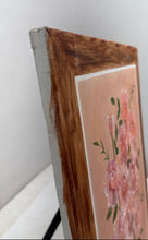 Load image into Gallery viewer, Pink Flowers Still Life Wall Art Framed Canvas Painting Signed For Home Decor