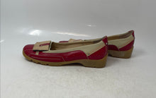Load image into Gallery viewer, Linea Stretch By Walter Genuin Womens Red Tan Slip-On Loafer Shoes Size 13