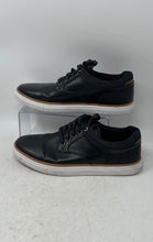 Load image into Gallery viewer, Steve Madden Mens Gully Black Leather Low Top Lace-Up Sneakers Shoes Size 9