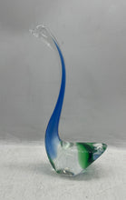 Load image into Gallery viewer, Multicolor Hand Blown Art Glass Swan Collectible Decorative Statue Figure