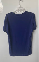 Load image into Gallery viewer, Armani Exchange Mens Blue Cotton V-Neck Short Sleeve Pullover T-Shirt Size M