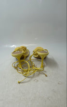 Load image into Gallery viewer, Steve Madden Womens Rosalita Yellow Open Toe Ankle Tie Strappy Sandals Size 9.5M