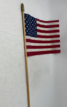 Load image into Gallery viewer, Multicolor Stars Striped Wood Stick Handheld United States American Flag