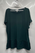 Load image into Gallery viewer, Calvin Klein Womens Green Short Sleeve Round Neck Tunic Blouse Top Size XL
