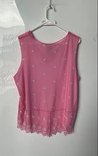 Load image into Gallery viewer, INC International Concepts Womens Pink White Sleeveless Blouse Top Size 2X