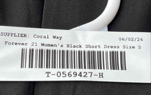 Load image into Gallery viewer, Forever 21 Womens Black Sleeveless Back-Zip Short A-Line Dress Size Small