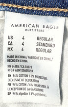Load image into Gallery viewer, American Eagle Outfitters Womens Blue Distressed Denim Skinny Leg Jeans Size 4