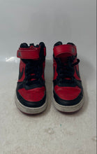 Load image into Gallery viewer, Nike Boys Court Borough Mid 2 CD7782-602 Black And Red Sneakers Shoes Size 5Y