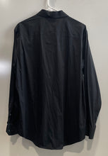 Load image into Gallery viewer, Alfani Mens Black Slim Fit Long Sleeve Collared Dress Shirt Size L 16-16.5