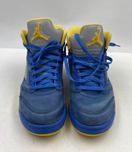 Load image into Gallery viewer, Authentic Nike Mens Air Jordan 5 Retro Blue Sneakers Shoes Size 10 Worn Damaged